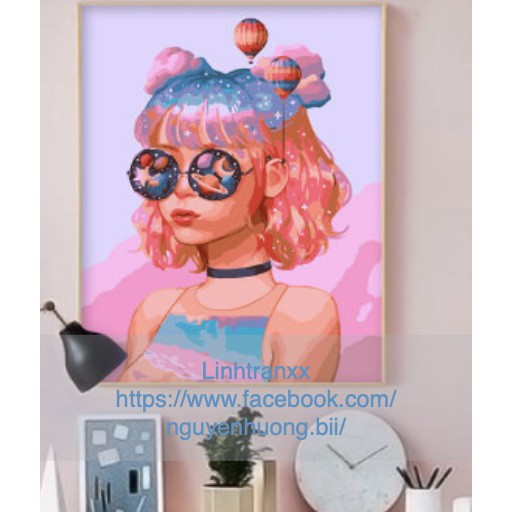 (sẵn) Tranh sơn dầu số hóa kích thước 40x50cm (có khung) | BigBuy360 - bigbuy360.vn