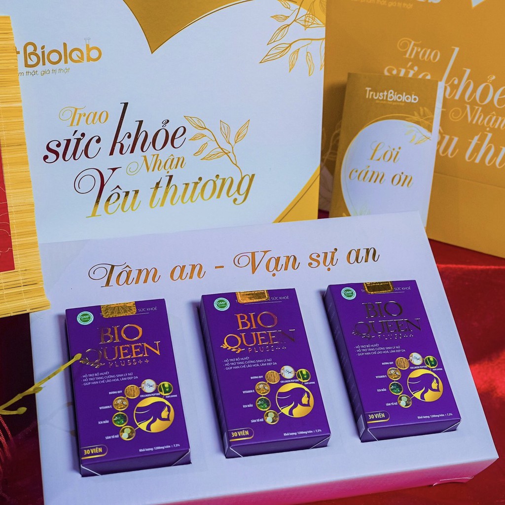 Bio Queen Pluss +++ Tăng cường nội tiết tố nữ, chống lão hóa, tăng kích thước vòng 1 - DƯỢC BIOLAB