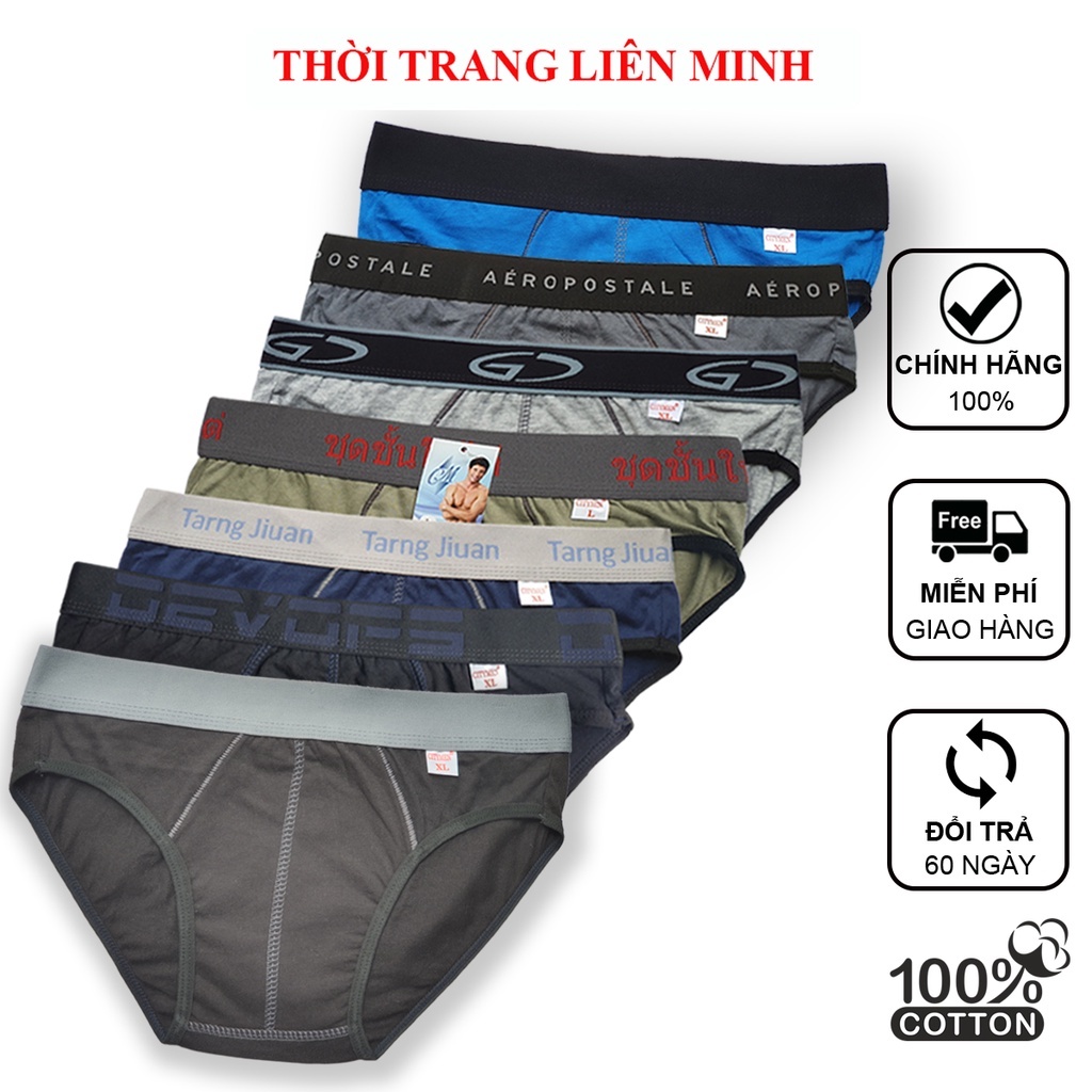 Combo 7 Quần lót nam nhiều lưng CITYMEN vải cotton cao cấp