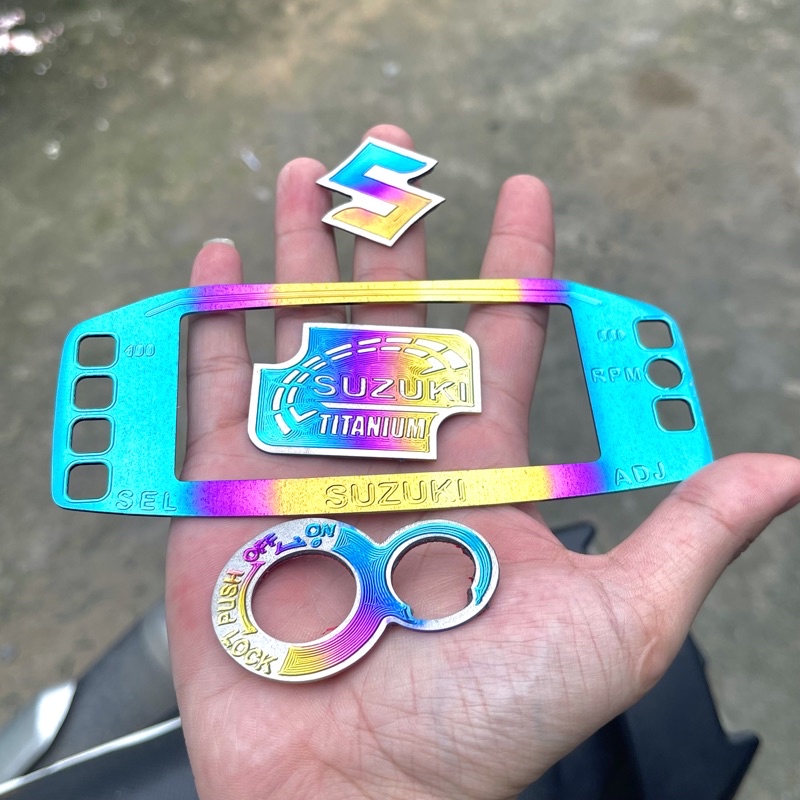 COMBO 4 TEM TITAN CHÍNH HÃNG DÁN VIỀN GIDONG SATRIA/RAIDER FI CỰC ĐẸP