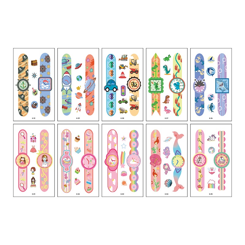 Hình Xăm Dán Bán Vĩnh Viễn Họa Tiết Công Chúa Khủng Long Hoạt Hình Dễ Thương Cho Trẻ Em