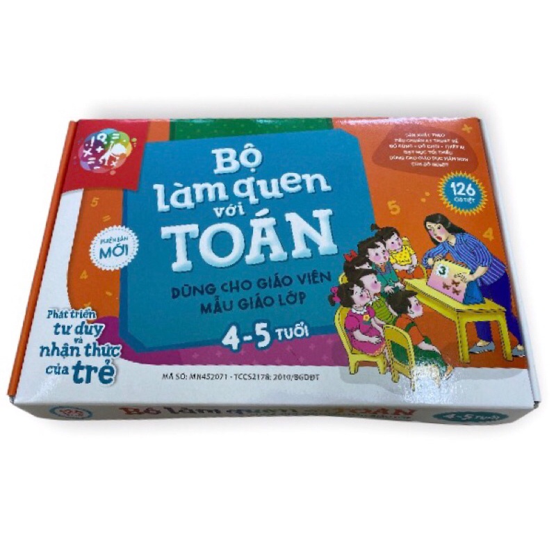Bộ Bé Làm quen với toán 4-5 Tuổi dùng cho giáo viên và phụ huynh