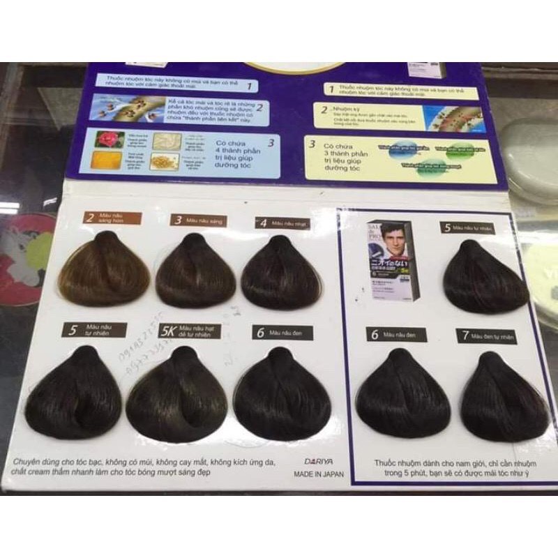 Thuốc nhuộm tóc phủ bạc Salon de Pro