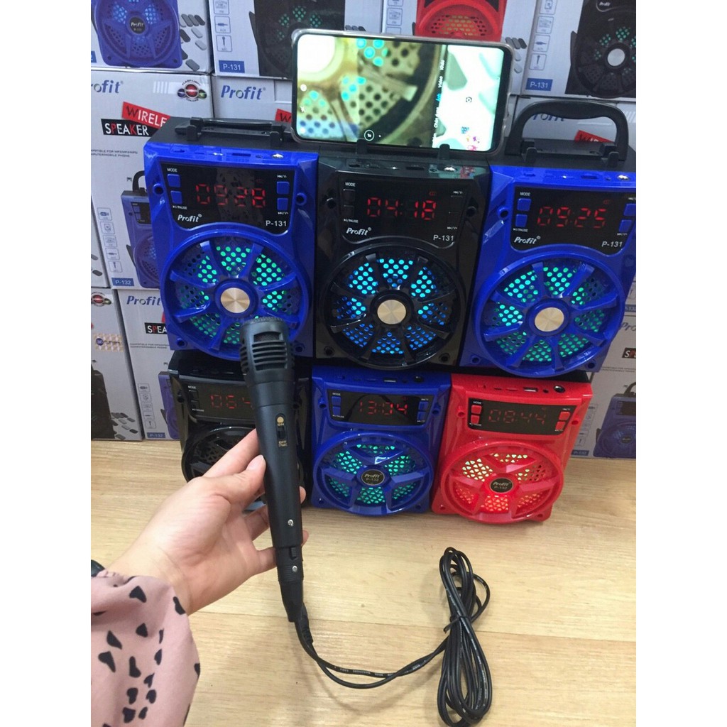 [Mã ELFLASH5 giảm 20K đơn 50K] Loa bluetooth P-131 Profit tặng mic dây