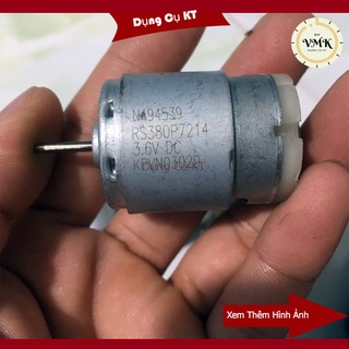 Động cơ Motor 380 mini 3.6V, 4000-13000 vòng-phút chế tạo các loại máy khoan, máy mài mini
