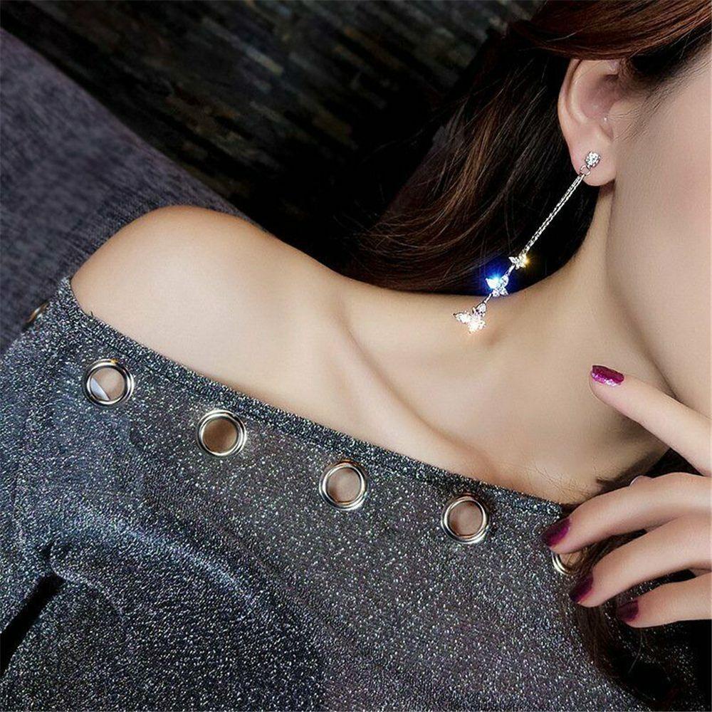 SUMU 1 Đôi Bông Tai Pha Lê Zircon