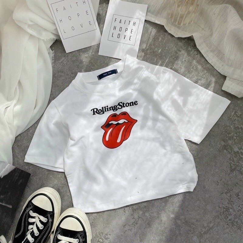 Áo thun croptop hình