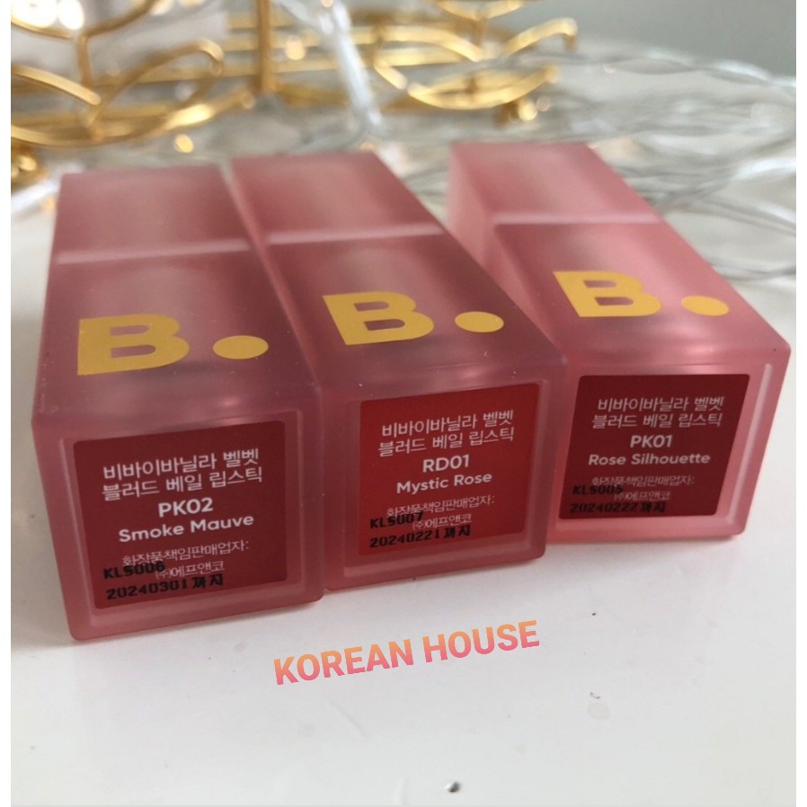 SON KEM LÌ VELVET BLURRED VEIL LIPSTICK_BANILACO