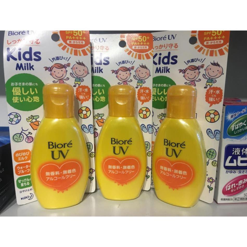 Kem chống nắng trẻ em Biore UV Kids Milk