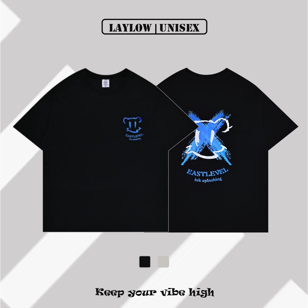 Áo Thun Nam Nữ 100 Cotton Tee Phom Rộng Chữ X Thời Trang Đường Phố Cao Cấp LAYLOW Unisex