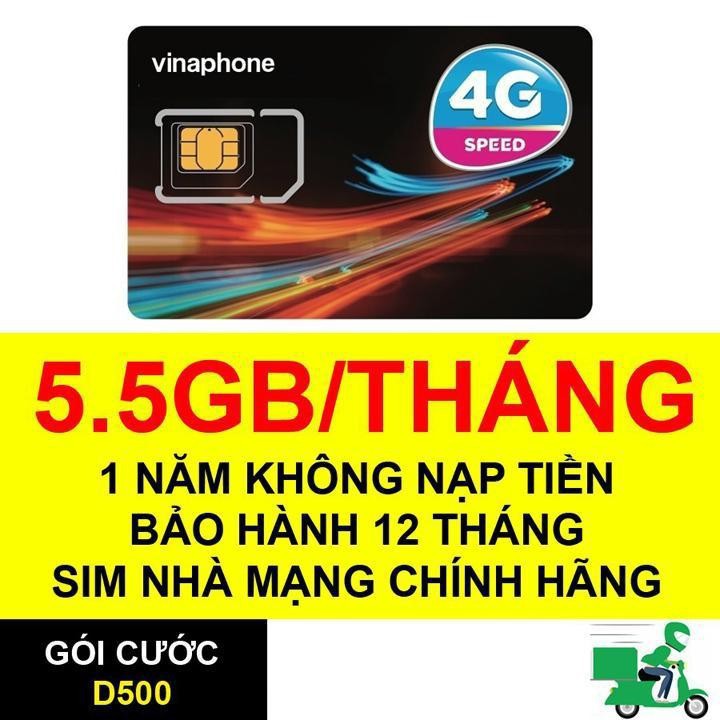 Sim 4G vina 1 năm vào mạng thả ga trải nghiệm không giới hạn cùng vinaphone