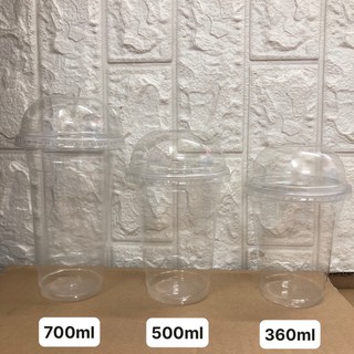Ly Nhựa Nắp Cầu 360/500/700ml - 50 Cái / Cây ( Ly Cà Phê, Sinh Tố, Trà Sữa,.. Nhiều kích cỡ chọn lựa)