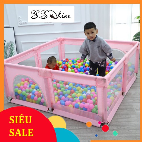 Quây cũi nhà bóng XẢ KHO Cho bé chống va đập,khung hợp kim chắc chắn 1M5 X 1M5 và 1m2 x 1m8