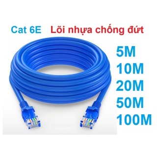 DÂY MẠNG CAT6E Bấm Sẵn 2 đầu 10m 15m 20m 25m 30m 35m 40m - Dây Cáp mạng lan chính hãng