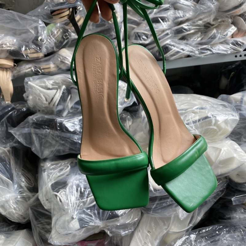 Giày sandal quai ngang phồng cột dây siêu chất CDP