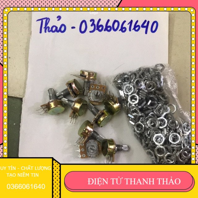 10c triết áp 1 tầng kèm ốc 1k 2k 5k 10k 20k 50k 100k 500k 1M