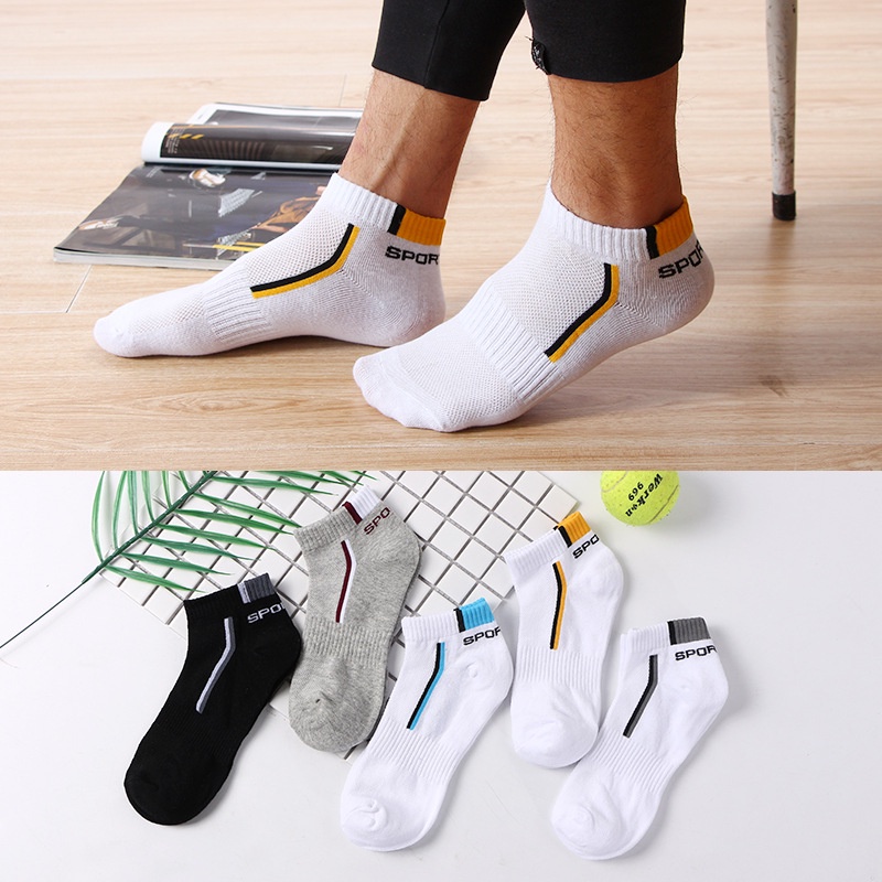 WAFNHA D207 Vớ Thể Thao Bằng Cotton Thấm Hút Mồ Hôi  Cho Nam