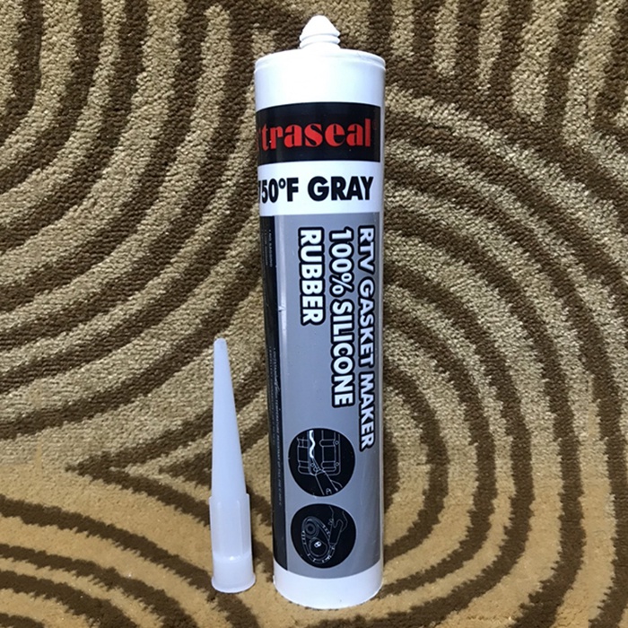 Keo xám, keo chịu nhiệt, keo tạo gioăng, keo thế ron ô tô xe máy X'traseal 750F Gray RTV Silicone