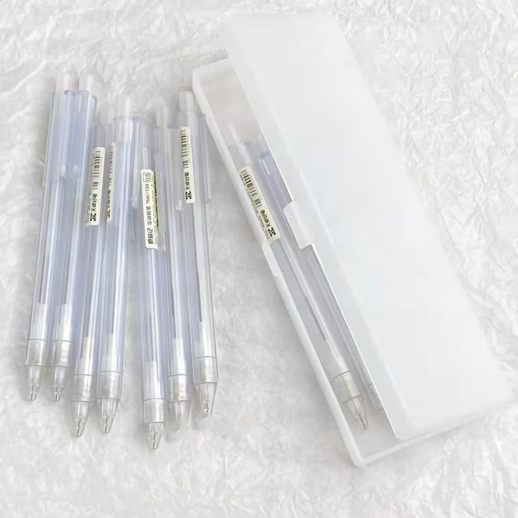 MUJI Style 0.5 / 0.7mm Bút chì cơ tối giản Bút chì cơ trong suốt