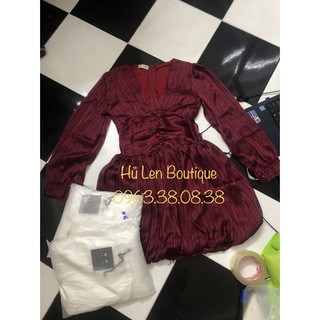 ĐẦM NÚT BỌC CỔ V (KÈM VIDEO HÌNH THẬT)