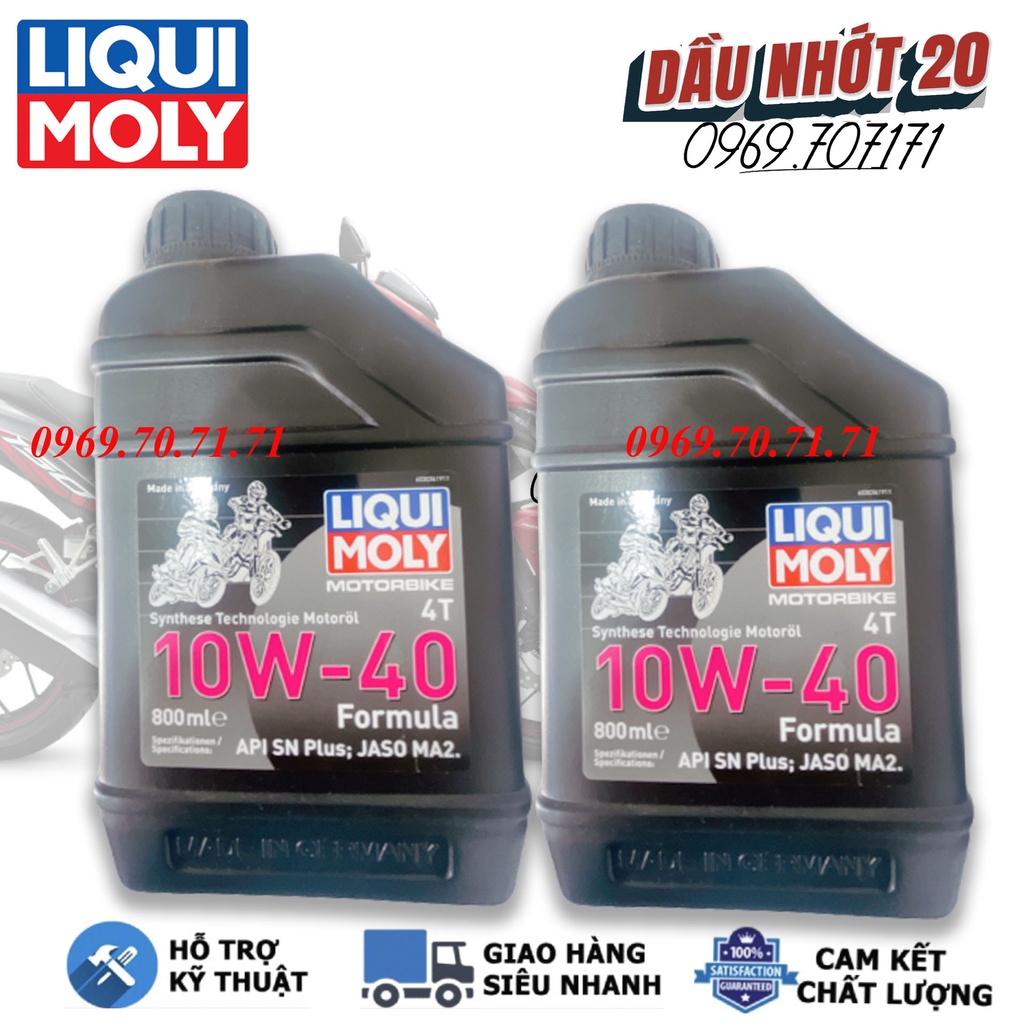 Nhớt Liqui Moly MOTORBIKE 4T 10W-40 FORMULA – 800ML, hàng xịn giá tốt, hàng xịn giá tốt