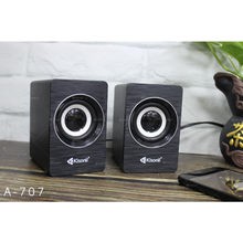 Loa 2.0 Kisonli A-707 Có Nút Chỉnh Âm Lượng Dùng Nguồn USB