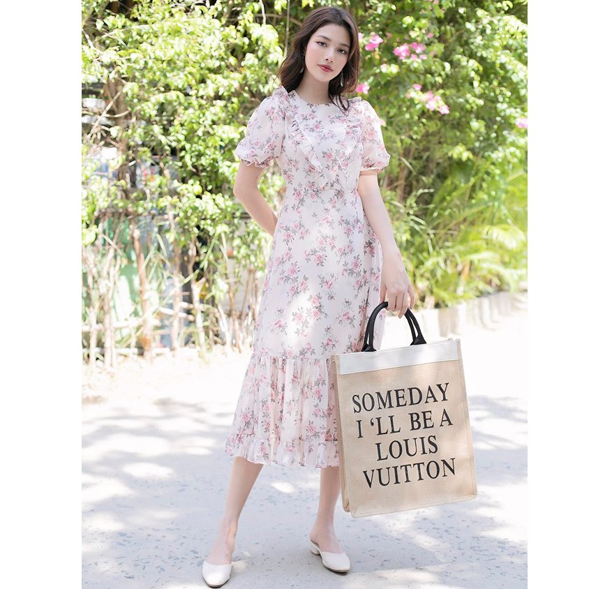 Đầm hoa lai bèo thời trang / Ảnh thật | BigBuy360 - bigbuy360.vn