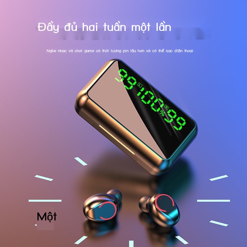 ✶❏Tai nghe bluetooth true Amoi 5.2 in-ear thể thao không dây nghe nhạc siêu dài cho Apple Android Huawei