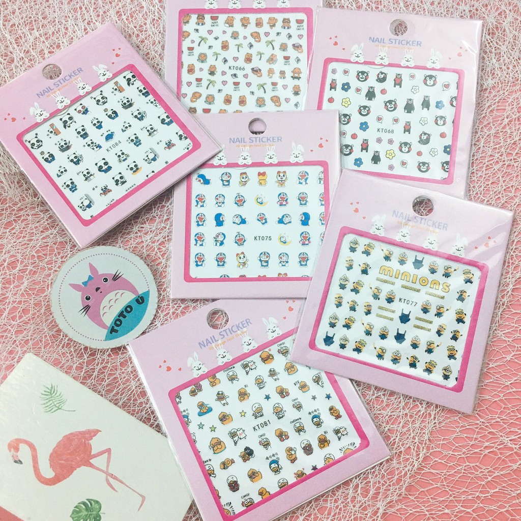 Nail sticker/ dán móng tay cute (ib chọn mẫu)