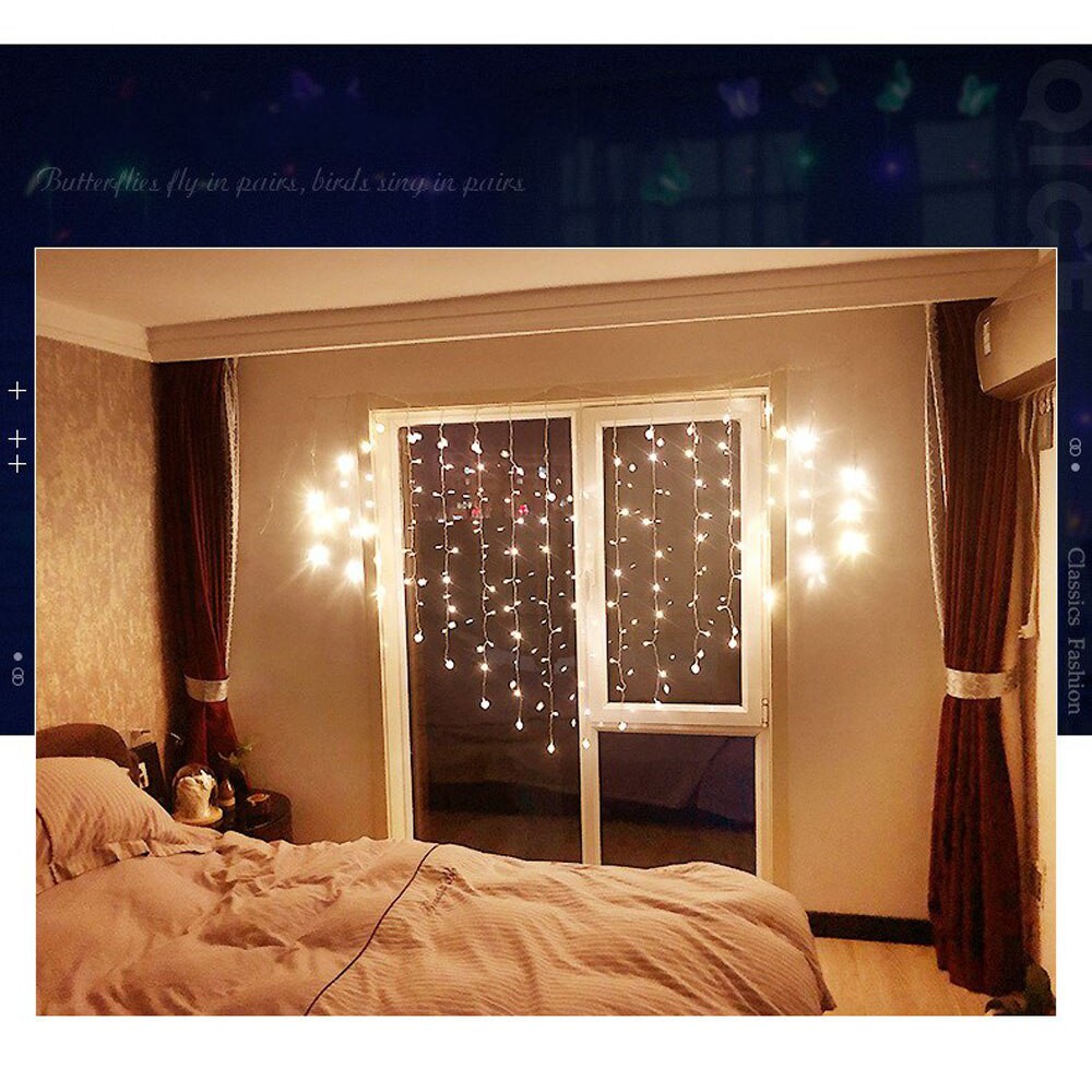 Màn Dây Đèn Led Trang Trí Phòng Ngủ Hình Trái tim