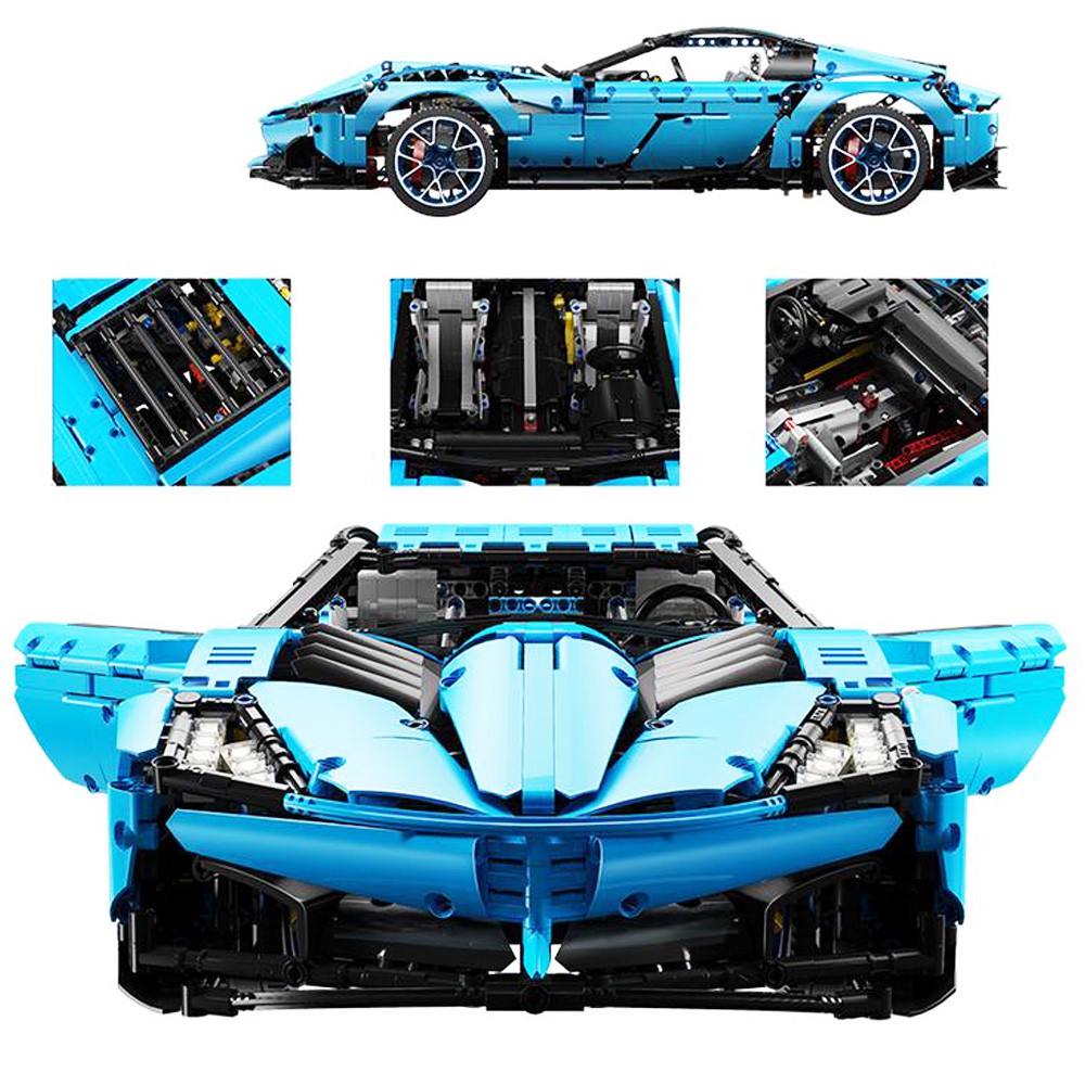 Đồ chơi lắp ráp Mô hình Siêu xe  techinc J906B 4500Ppcs  MOC Corvette Sport Racing Car Corvette 1:8