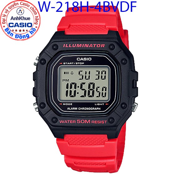 Đồng hồ nam Casio W-218 dây nhựa chống nước 50m pin 7 năm chính hãng | BigBuy360 - bigbuy360.vn