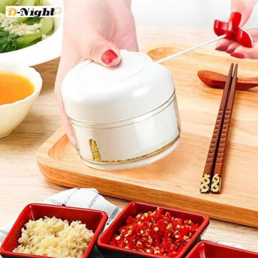 dụng cụ xay đa năng bằng tay say hành tỏi ớt rau củ quả cực nhanh, chống cay mắt