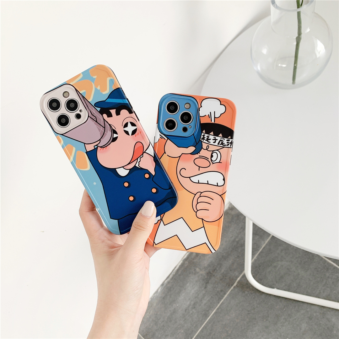 Ốp lưng điện thoại nhựa mềm hình Crayon Shin-chan cho iPhone12 mini 11 PRO MAX 7/8plus SE2020 X/XS XR XSMAX | BigBuy360 - bigbuy360.vn