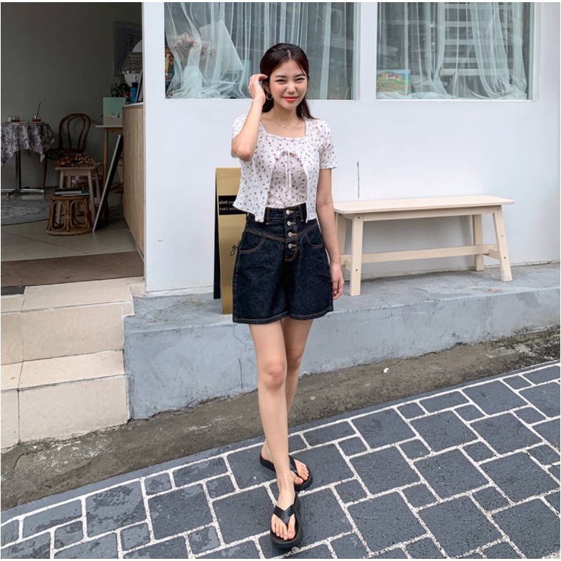 Set Áo Dây Và Áo Khoác Mỏng Nhẹ ENVYLOOK Heidi Cardigan Set GomiMall