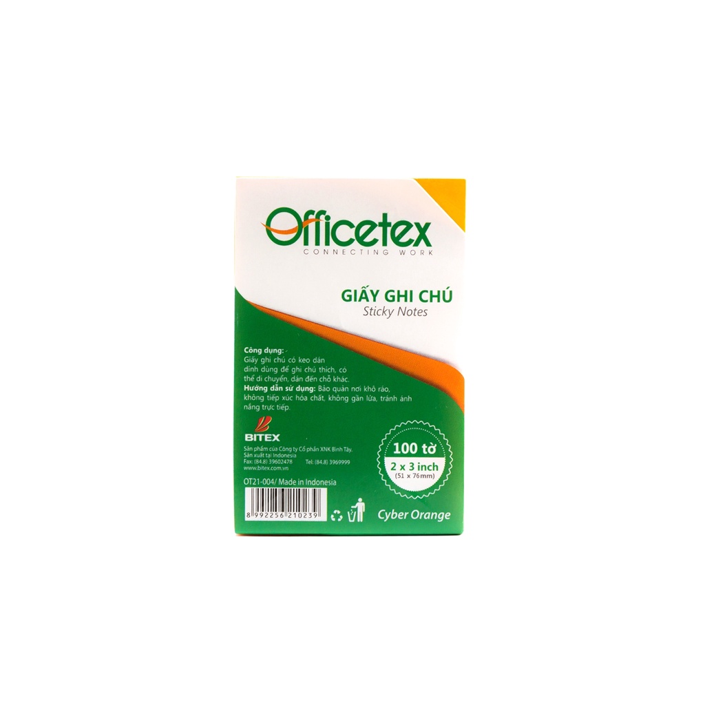 Giấy Ghi Chú Officetex 3X2 OT21-004 Màu Cyber Cam