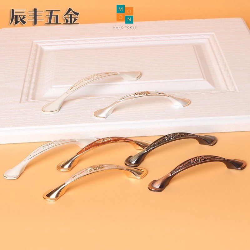Tay Nắm Cửa Tủ, Tay Nắm Ngăn Kéo Tủ Hoạ Tiết Hoa Dây Hiện Đại
