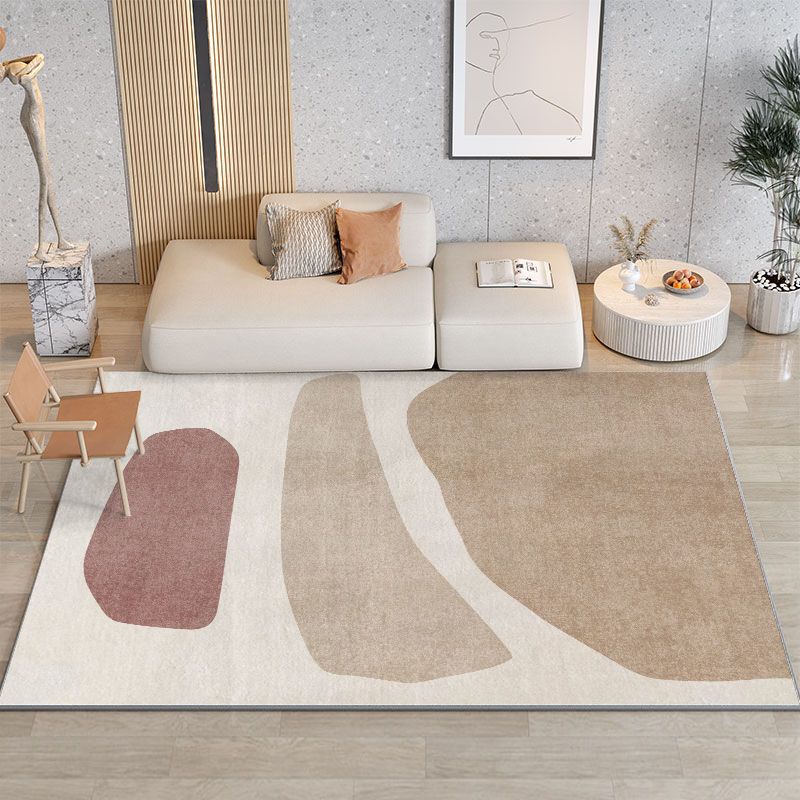 Thảm Trải Sàn Phòng Khách / Ngủ Chất Liệu Giả Cashmere Dày Dặn Phong Cách Hàn Quốc