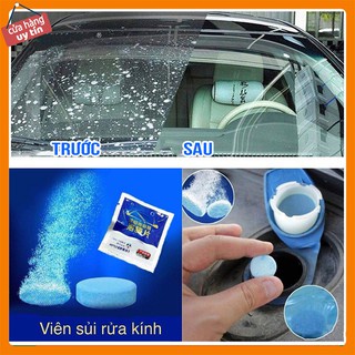 Viên Sủi Rửa Kính Xe Ôtô dùng cho mọi loại xe tiện lợi .