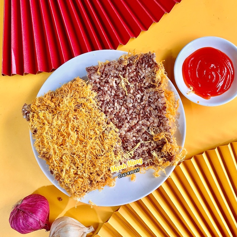 Cơm cháy gạo lứt siêu chà bông Mạnh Hùng