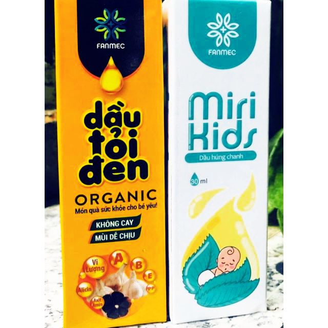 Combo tinh dầu cho bé Húng chanh - Tỏi đen