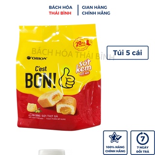 Bánh C'est BON sợi thịt gà vị sốt kem phô mai (5 gói x 20.3g)