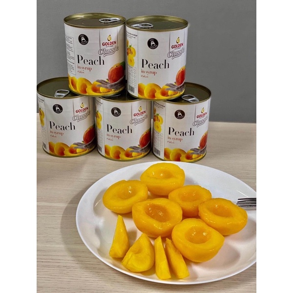 Đào Ngâm Golden Lon 820g | BigBuy360 - bigbuy360.vn