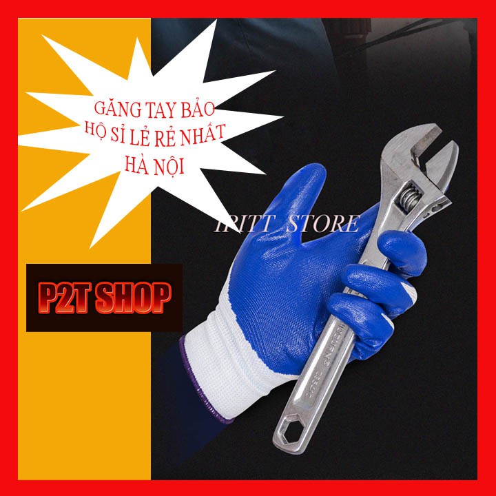 [ BAO GIÁ SHOPEE ] Găng Tay Bảo Hộ Lao Động Phủ Pu 2 Lớp Co Dãn Bền Bỉ