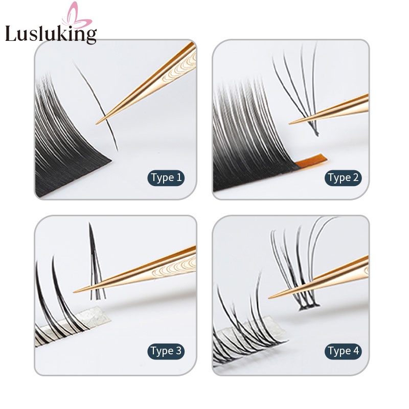 Nhíp gắn mi giả LUSLUKING chống tĩnh điện bằng thép không gỉ 100% độ chính xác cao