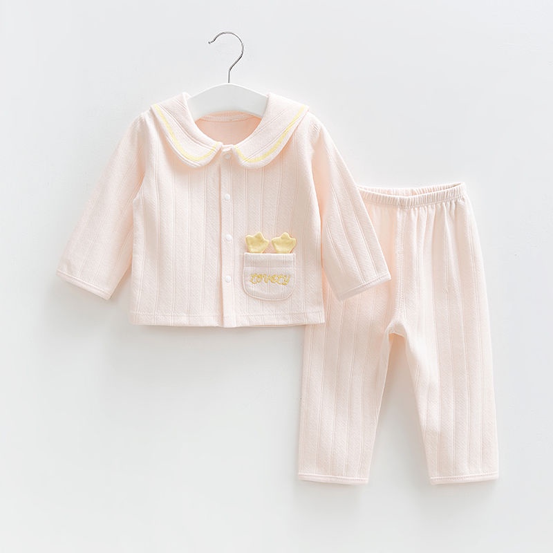 Bộ Đồ Ngủ Vải Cotton Thời Trang Thu Đông Cho Bé Sơ Sinh