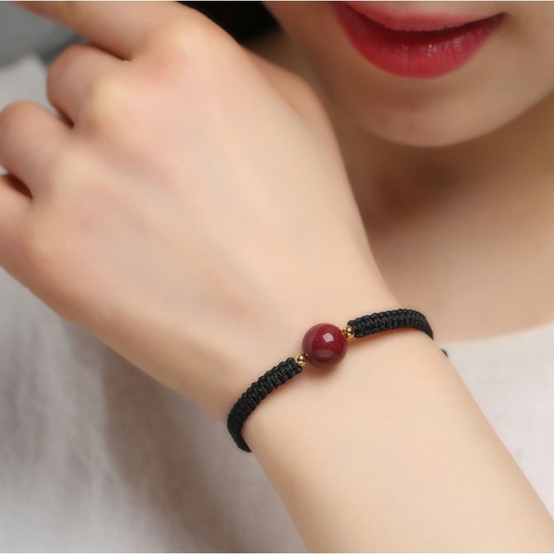 Vòng Tay Dây Đỏ May Mắn Tự Nhiên Thời Trang Cho Nam Và Nữ