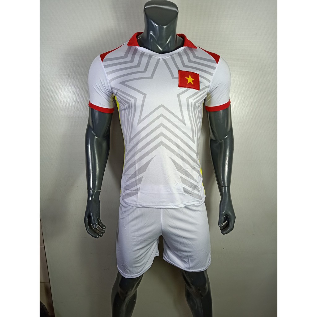 Bộ Đồ Đá Banh Đội Tuyển Việt Nam  màu Trắng 2021