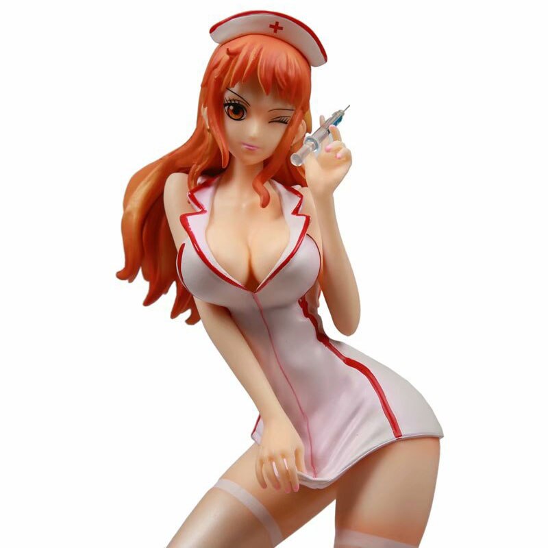*One Piece Nami nurse uniform figure 33cm Furnishing articles model*