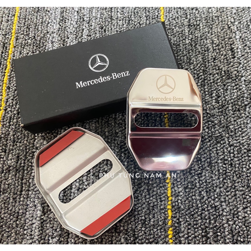 BỘ 4 ỐP CHỐT CỬA LOGO MERCEDES